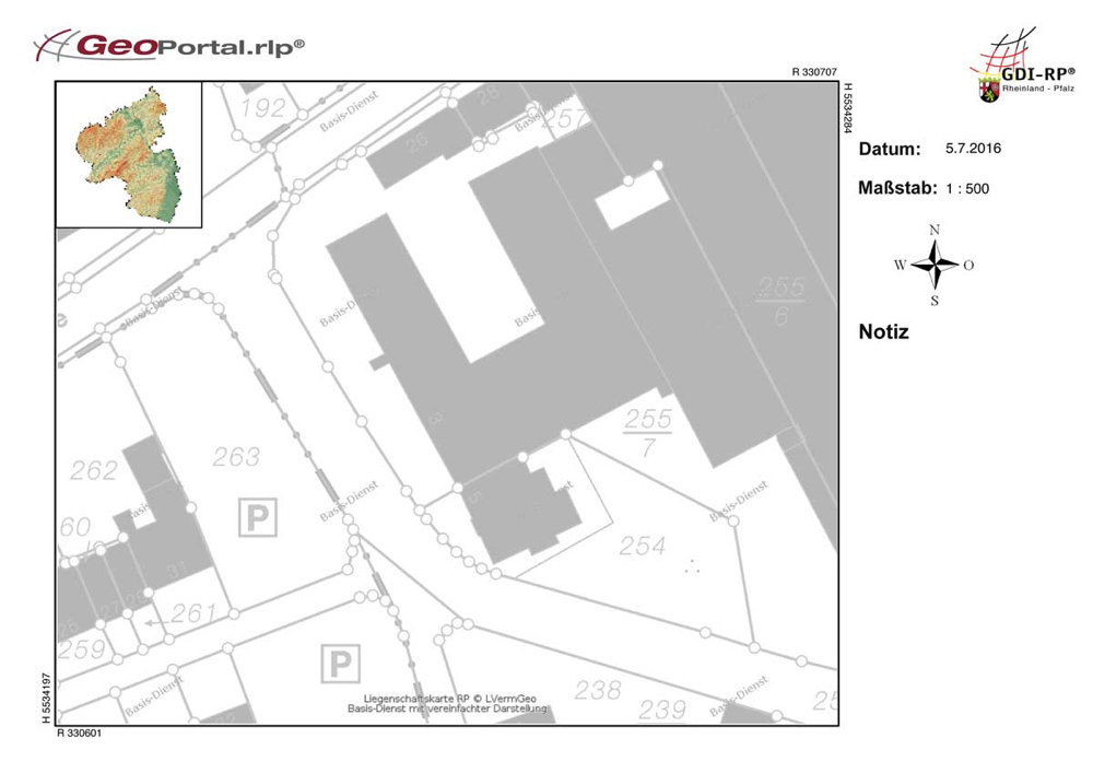 Lageplan Plein-Wagner-Haus