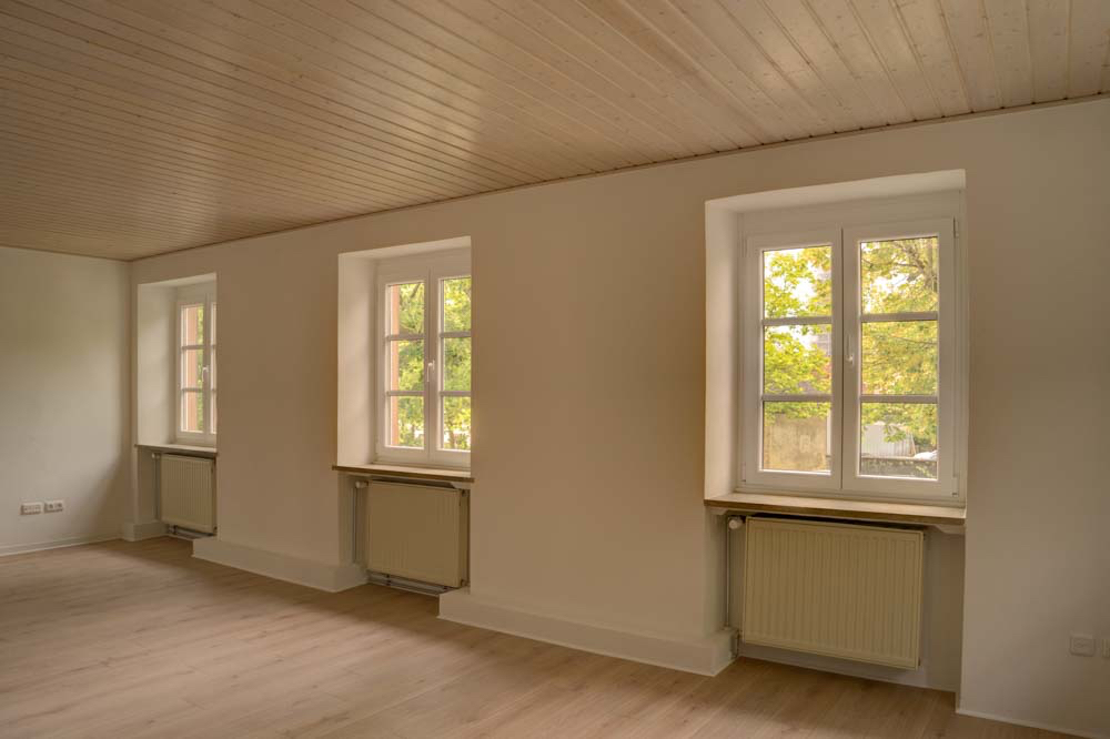 Raum mit 31 qm Blickrichtung Süd-West